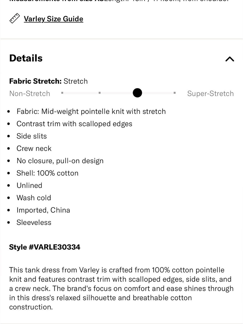 Varley Dwight Tank Knit Dress in Fresh Fern Green with White Trim - Picture 4 of 13